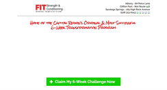 Desktop Screenshot of fitstrengthconditioning.com